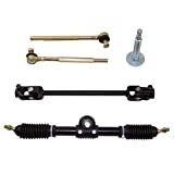 Steering Wheel Assembly Tie Rod Rack Adjustable Shaft Kit fit for 110cc Go Kart Bike