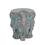 Christopher Knight Home 307409 Salome Elephant Garden Stool, Copper Patina