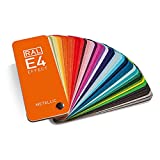 RAL E4 Color Chart, 70 Metallic Colors, Full Page Color Swatches, High Gloss