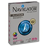 Navigator NPL1128 Platinum Paper 99 Brightness 28lb 8-1/2 x 11 White 500 Sheets/Ream