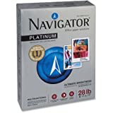 Navigator Platinum Office Multipurpose Paper - for Laser Print - Letter - 8.50quot; x 11quot; - 28 lb - Smooth - 99 Brightness - 2500 / Carton - Bright White