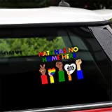 wipersigns Hate Has No Home Here Car Stickers and Decals Waterproof Vinyl Car Door Body Window Bumper Laptop Stickers for Car Accessories 7.87x5.9inch