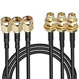 traderplus 3-Pack 10FT RP-SMA Male to Female Extension Cable WiFi Router Antenna Extender