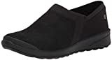 Bzees Womens Gia Loafer Black Pointelle Knit 8.5 M