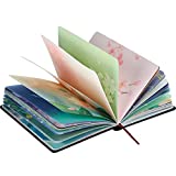 Pretty Journal Notebook, Beautiful Colorful Journals for Women Girls Gifts, Hardcover Blank Personal Diary for Writing, 224 Cute Pages,Thick Paper（Blue Flower ）