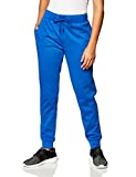 Hanes Women's Sport Performance Fleece Jogger Pants with Pockets, Awesome Blue Solid/Awesome Blue Heather, S