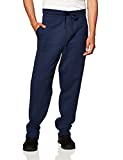 Hanes Men's Jogger Sweatpant with Pockets, Navy, Large
