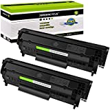 greencycle 2 PK Toner Cartridge Replacement Compatible for HP 12A Q2612A (Black) Laserjet 1010 1012 1018 1020 Printer