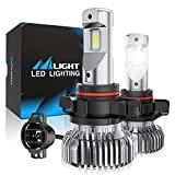 Nilight EF2 2504 LED Fog Light Bulbs, 250% Brightness, 5,0000 Hours Long Lifespan, 6000K Xenon White Fog Light Bulbs, PSX24W LED Fog Light DRL Bulbs Replacement, 2-Pack