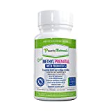 Power By Naturals - Best Methyl Prenatal Vitamins with Probiotics, l-methylfolate, Methylcobalamin (Active B12), Iron, Iodine - All Essential Nutrients for Healthy Mom and Baby -60-Caps-Dr Formulated