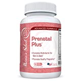 Prenatal Vitamins and Minerals - Mama’s Select Pre-Natal Plus – Long Lasting 90 Capsule 3 Month Supply - with Iron, MTHFR Safe Methyl Folate for Folic Acid, Methylated B Vitamins and Calcium - Veggie