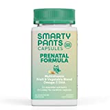 SmartyPants Prenatal Multivitamin: Omega-3 DHA, Folate for Fetal Development, Zinc for Immunity, Vitamin B12, Vitamins D3, C, B6, Biotin, Iron, One Per Day, 30 Capsules, 30 Day Supply