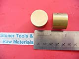 2 Pieces 1" BRASS C360 ROUND ROD 1" long H02 Solid New Lathe Bar Stock