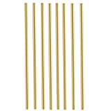 Comonc 8 Pcs 12 Inch 1/8 Brass Rod Brass Round Stock Lathe Bar Stock Kit Brass Rod Stock Solid Brass Rod 1/8 Inch in Diameter 12 Inch in Length,C27400