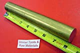 1-1/8" C360 BRASS SOLID ROUND ROD 8" long New Lathe Bar Stock 1.125"x 8" H02