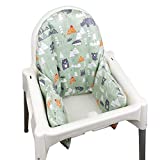 ZARPMA Inflatable Cushion Inner Cover Cotton Cover for IKEA Antilop Highchair (Cover Only) (Green)