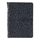 On the Go Folio - Leopard. Small Portable Planner Holder Case for Travel. Easy Elastic Band Enclosures. Fits up to Four Petite Planners or Journals by Erin Condren.