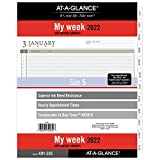 2022 Weekly Planner Refill by AT-A-GLANCE, 93010 Day-Timer, 8-1/2" x 11", Size 5, Folio Size, Loose-Leaf (491-285)