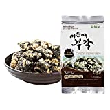 Seaweed Sweet Rice Crisps Crunch Bites Korean Snack for Side Dish 1.06 Ounce (Pack of 8) Non-GMO Gluten Free 0g Sugar