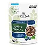 Navitas Organics Superfood Power Snacks, Blueberry Hemp, 8oz. Bag, 11 Servings - Organic, Non-GMO, Gluten-Free