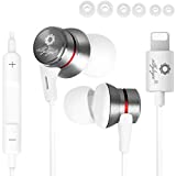 iPhone Headphones for iPhone Earbuds for iPhone in-Ear Lightning Headphones silbyloyoe MFi Certified Lightning Earbuds with Mic Controller Compatible iPhone 11 11 Pro X XS Max XR 7 8 Plus White