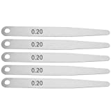 5pcs Feeler Gauge 0.2 Thickness Feeler Gauge Metric Filler Thickness Gage Measurement Tool(0.2)