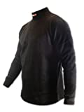 Magid CX54XXXL CarbonX Flame Resistant Long-Sleeved Crew Neck Undershirt, 3XL, Black