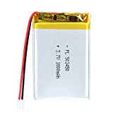 YDL 3.7V 1000mAh 503450 Lipo Battery Rechargeable Lithium Polymer ion Battery Pack with PH2.0mm JST Connector