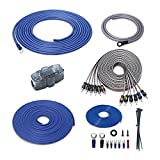 Recoil RCK46 True 4 Gauge Complete 6-Channel CCA Amplifier Wiring Kits with OFC RCA Cable
