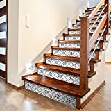 funlife 14 PCS Stair Risers Stickers, Peel and Stick Vinyl Staircase Sticker Decals Decor for Stair Steps, 39.37"x7.09", Lantern