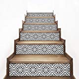 AMAZING WALL Talavera Spanish Bohemian Tiles Style Stairs Self Adhesive Decoration Wall Sticker Set 6pcs