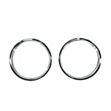 Rugged Ridge 12419.08 Headlight Bezel Trim Kit, Chrome, Pair for 1997-2006 Jeep Wrangler TJ / LJ