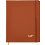 Global Printed Products 2022 Planner 8"x10" Size: 14 Months (Begins November 2021/2022 Calendar/ 2022 Weekly Calendar/Weekly Planner Organizer (Brown)