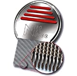 Nit Free Terminator Comb, Professional Stainless Steel Louse and Nit Comb for Head Treatment, Removes Nits, COLORS MAY VARY