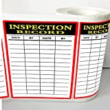 Inspection Record Inventory Shipping Pallet Stickers,3.5x5 inch Special Handling Instructions Shipping Pallet Stickers for Warehouse Inventory Control,Equipment Inspection Maintenance (200pcs)