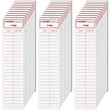 50 Sheets Ladder Inspection Labels Safety Stickers for Ladders, 8.5 x 2 Inch Safety Inspection Tags Red on White High Visibility Labels Vinyl Maintenance Stickers for Industrial