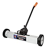 NEIKO 53416A 24" Magnetic Pick-Up Sweeper with Wheels | 30 Lbs | Adjustable Handle & Floor Magnet Clearance