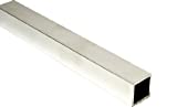 RMP 6063 Aluminum Square Tubing, T52 Temper, 3/4" x 3/4" x 1/8" Wall, 72" Length, Unpolished (mill) Finish