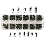 Persberg 360pcs 12sizes Laptop Notebook Computer Replacement Screws Assortment Kit Black,M2 M2.5 M3, for Lenovo Toshiba Gateway Samsung HP IBM Dell Sony Acer Asus SSD Hard Disk SATA SSD(120-169)