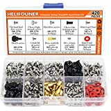 HELIFOUNER 420 Pieces Computer Standoffs Screws Assortment Kit for 2.5" SSD, Hard Drive, Computer Case, Motherboard, Fan Power Graphics