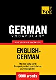 German Vocabulary for English Speakers - 9000 words (American English Collection Book 128)