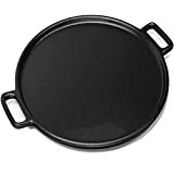 Home-Complete Cast Iron Pizza Pan-14” Skillet for Cooking, Baking, Grilling-Durable, Long Lasting, Even-Heating and Versatile Kitchen Cookware