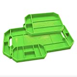 Grypmat Pro | Non-Slip Flexible Green Tool Tray | Tool Box Organizer | Socket Organizer | Tool Holder | Tool Mats | No Magnets | Grip Mat Tool Mat | Easy Clean Up | As Seen On Shark Tank (Trio Pack)