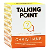 Christian Conversation Starter Cards for Game Night, Bible Studies & Evangelism Ministry, Christian Games with 200 Christian Questions in 4 Categories, Family Games & Conversations About Faith