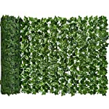 Artificial Ivy Privacy Fence Screen, DearHouse 98.4x39.4in Artificial Hedges Fence and Faux Ivy Vine Leaf Decoration for Outdoor Garden Decor