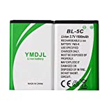 YMDJL BL-5C 3.7V Real Capacity 1500mAh Rechargeable Battery Suitable for Nokia Household Portable Radio with Overcharge Protection 2 Pieces