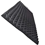 4PACK 48"X 24"X 2" Black Acoustic Panels Studio Soundproofing e Tiles,