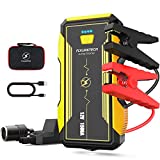 FLYLINKTECH Car Jump Starter, 1500A Peak Portable Car Battery Starter Booster Smart Safety Clamp (Up to 8.0 Gas or 6.0 Diesel Engine),16000mAh Power Pack with QC 3.0,LED Light
