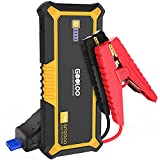 GOOLOO GP2000 2000 Amp Car Battery Jump Starter for up to 9L Gas and 7L Diesel Engines, 12V Portable Car Battery Booster Pack, Lithium Jump Box with LED Light, USB Quick Charge, Type-C, Yellow