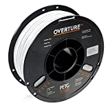 OVERTURE PETG White Filament 1.75mm, 3D Printer Consumables, 1kg Filament (2.2lbs), Dimensional Accuracy +/- 0.05 mm, Fit Most FDM Printer, White